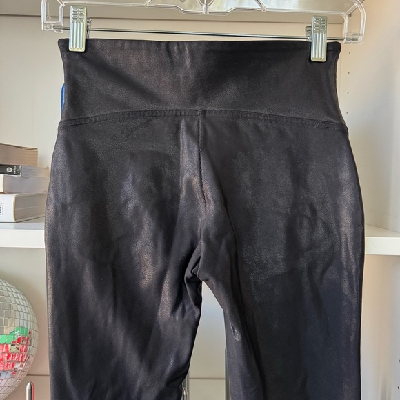 SPANX Black Faux Leather Leggings - Picture 5 of 7
